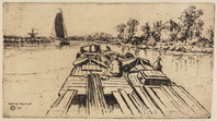 KG 09266
<br/>
'Aan de sleep'
<br/>
<em>Heuff, Herman (1875-1945)</em>